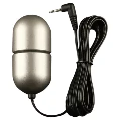   DG-LAB Oțel Mat - electrod oval din oțel cu două poli (argintiu)