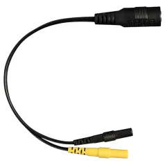   DG-LAB - distribuitor de electrozi de la mufă de 2,5 mm la 2 mm (negru)