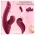 Vibeconnect - Vibrator 2în1 stimulare punct G și clitoris - roșu