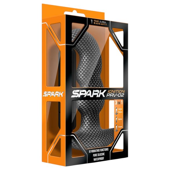 Blush Spark - vibrator anal rezistent la apă - negru