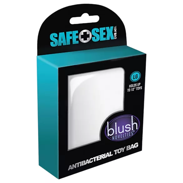 Safe Sex - husă antibacteriană pentru depozitare discretă - albă L