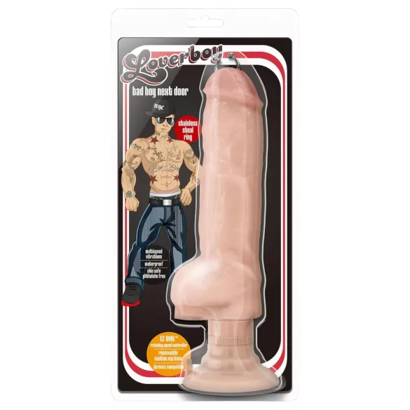 Blush Bad Boy - vibrator cu piercing - 33 cm - culoare naturală