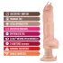 Blush Bad Boy - vibrator cu piercing - 33 cm - culoare naturală