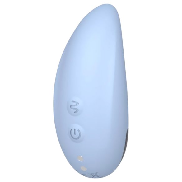 Vibeconnect - stimulator clitoridian impermeabil, albastru, cu acumulator.
