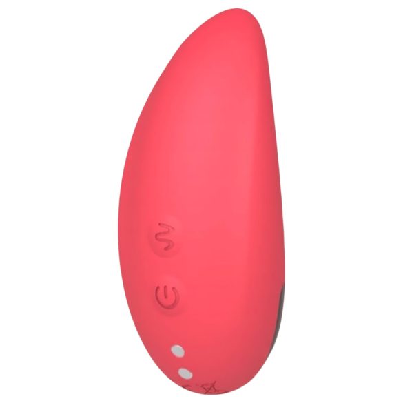 Vibeconnect - stimulator clitoris impermeabil, reîncărcabil (roșu)
