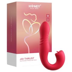   Honey Play Box Joi Thrust 2 - vibrator thrusting și de tip licking - roșu
