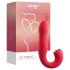 Honey Play Box Joi Thrust 2 - vibrator thrusting și de tip licking - roșu