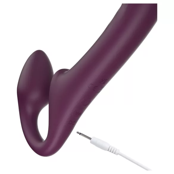Honey Play Box Bliss - dildo cu vibrații și bile rotative - mov