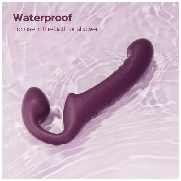 Honey Play Box Bliss - dildo cu vibrații și bile rotative - mov