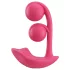 Honey Play Box Melody - Vibrator 2în1 cu bile, controlat prin aplicație (roșu)