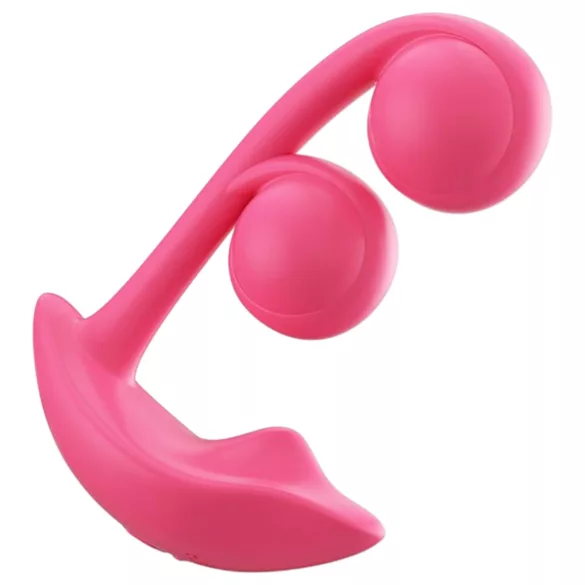 Honey Play Box Melody - Vibrator 2în1 cu bile, controlat prin aplicație (roșu)