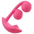 Honey Play Box Melody - Vibrator 2în1 cu bile, controlat prin aplicație (roșu)