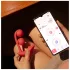 Honey Play Box Melody - Vibrator 2în1 cu bile, controlat prin aplicație (roșu)