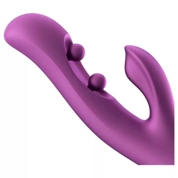Honey Play Box Gem - vibrator cu bile pentru punctul G și clitoris, controlat prin aplicație (mov)
