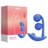 Honey Play Box Melody - Vibrator 2în1 cu bile controlat prin aplicație (albastru)