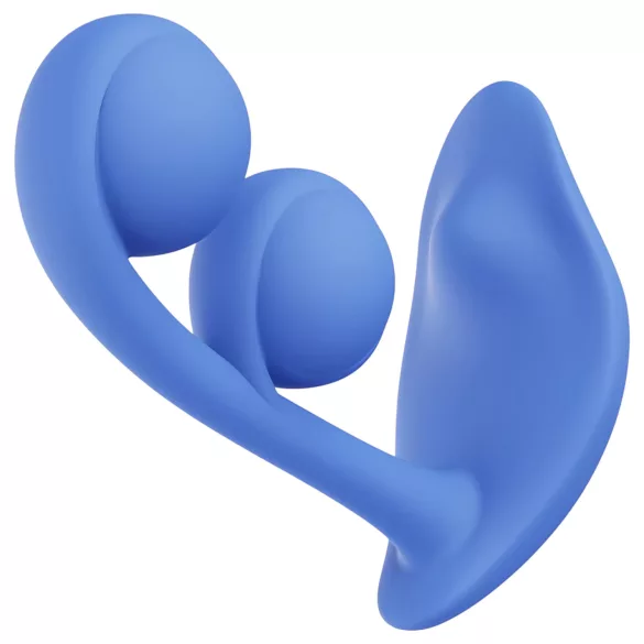 Honey Play Box Melody - Vibrator 2în1 cu bile controlat prin aplicație (albastru)