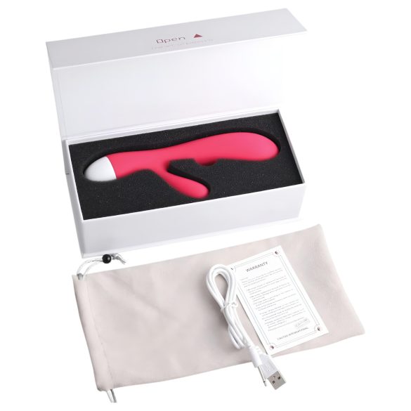 Cotoxo Dolphin & baby - vibrator clitoridian cu braț flexibil - reîncărcabil