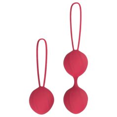 Cotoxo Cherry - Set bile vaginale kegel 2 piese - roșu