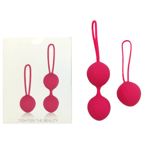 Cotoxo Cherry - Set bile vaginale kegel 2 piese - roșu