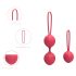 Cotoxo Cherry - Set bile vaginale kegel 2 piese - roșu