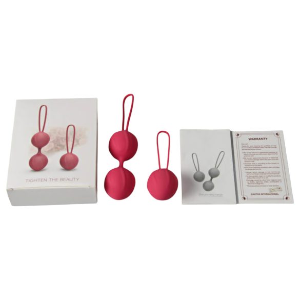 Cotoxo Cherry - Set bile vaginale kegel 2 piese - roșu