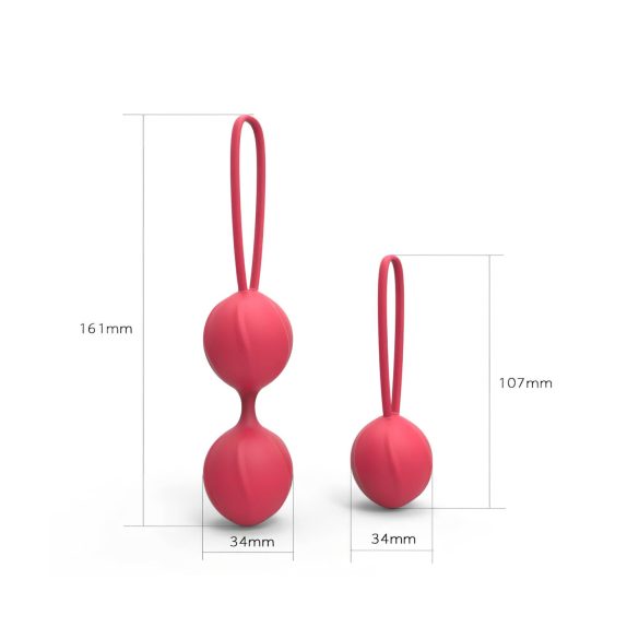 Cotoxo Cherry - Set bile vaginale kegel 2 piese - roșu