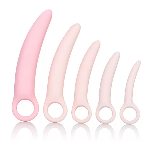 CalExotics Inspire - set dilatatoare vaginale medicale - silicon roz