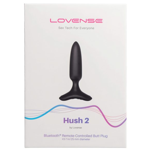 Lovense - vibratoare anal mic cu vibrații - reîncărcabil XS 25mm - negru