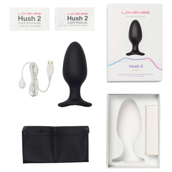 Lovense - vibrator anal mic cu vibrații, reîncărcabil, 57mm, negru