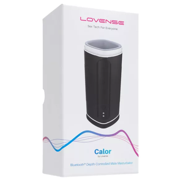 Lovense Calor - Masturbator încălzitor controlat prin aplicație, pentru bărbați (negru)