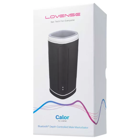 Lovense Calor - Masturbator încălzitor controlat prin aplicație, pentru bărbați (negru)