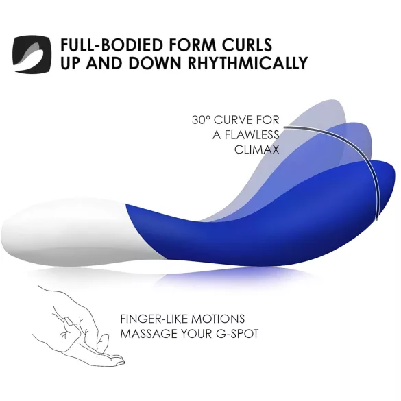 LELO Mona Wave - vibrator pentru punctul G, rezistent la apă - albastru