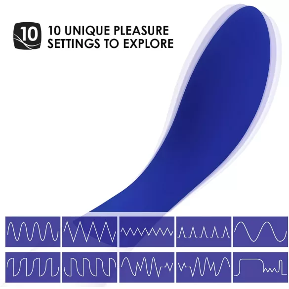 LELO Mona Wave - vibrator pentru punctul G, rezistent la apă - albastru