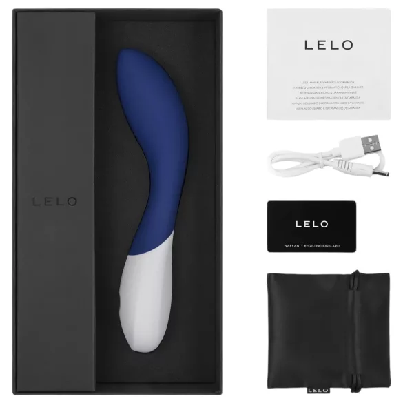 LELO Mona Wave - vibrator pentru punctul G, rezistent la apă - albastru