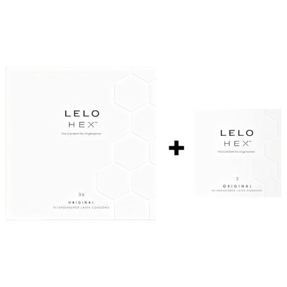 LELO Hex Original - pachet prezervative de lux (36+3 bucăți)