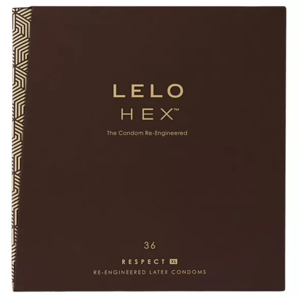 LELO Hex Respect XL - prezervative extra mari - latex - 36 bucăți