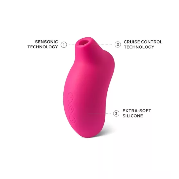 LELO Sona Cruise - stimulator clitoris cu unde sonore - roșu cireașă