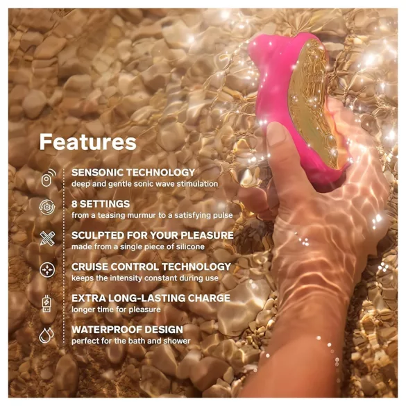 LELO - Stimulator clitoridian cu unde sonore - negru