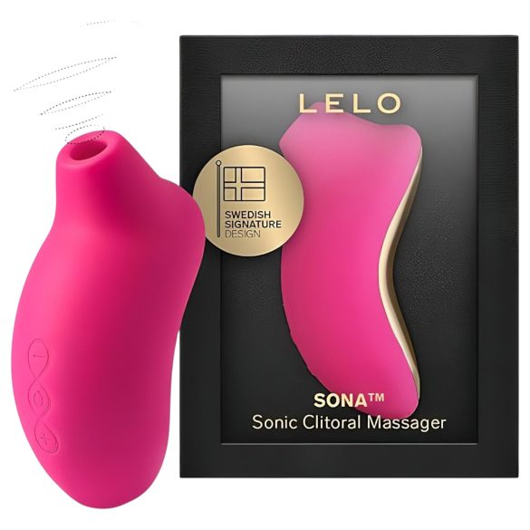 LELO Sona - stimulator clitoridian cu unde sonore - culoare cireș