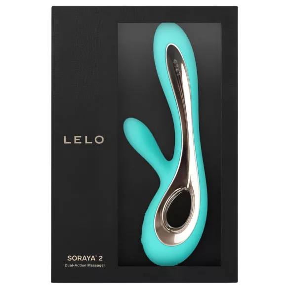 LELO Soraya 2 - vibrator rabbit impermeabil cu braț pentru clitoris - turcoaz