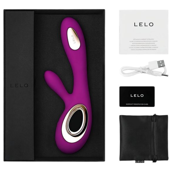 LELO Soraya Wave - vibrator dual motor, stimulare clitoris, mișcare val, mov