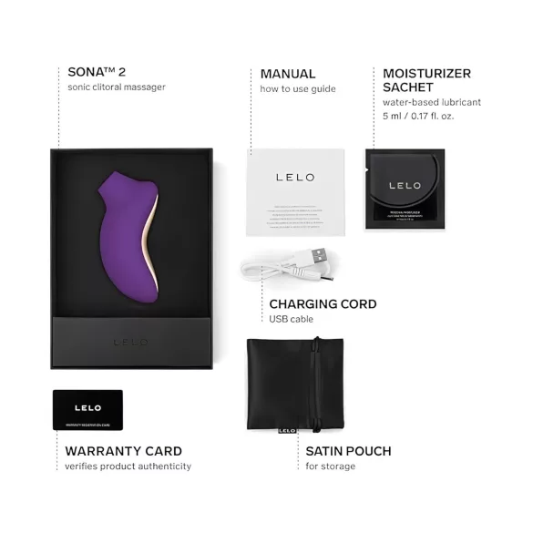 LELO - stimulator clitoridian cu unde sonore - mov