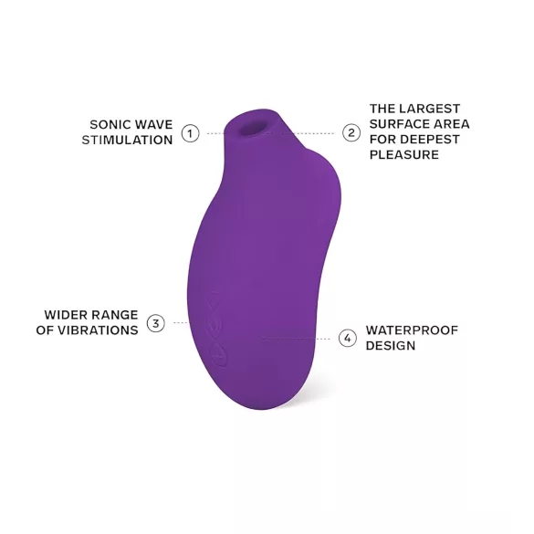 LELO - stimulator clitoridian cu unde sonore - mov