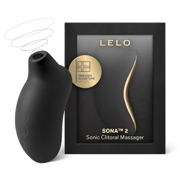 LELO Sona 2 - stimulator clitoridian cu unde sonore - negru