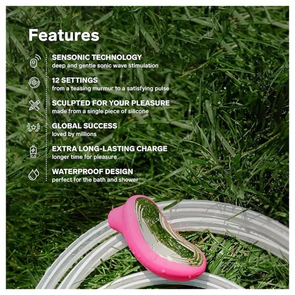 LELO Sona 2 - stimulator clitoridian cu unde sonore - negru