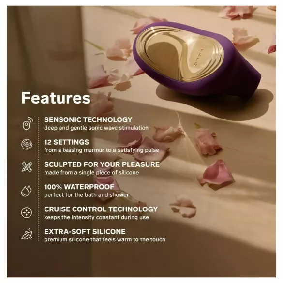 LELO - Stimulator clitoridian cu unde sonore - negru