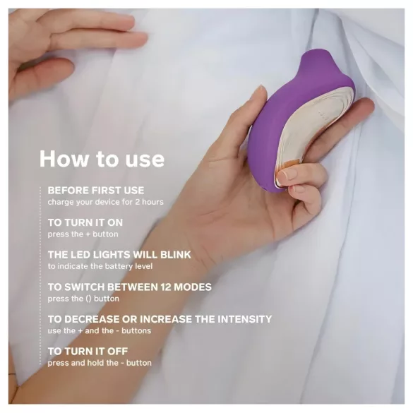 LELO - Stimulator clitoridian cu unde sonore - negru