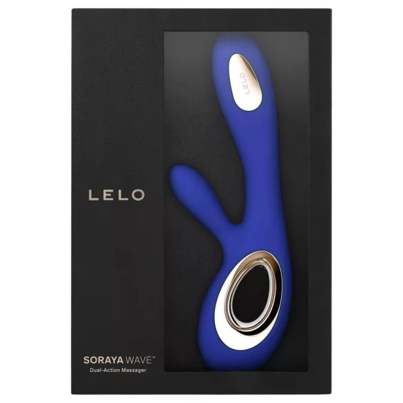 LELO Soraya Wave - vibrator cu undă, albastru, cu braț clitoral și baterie reîncărcabilă