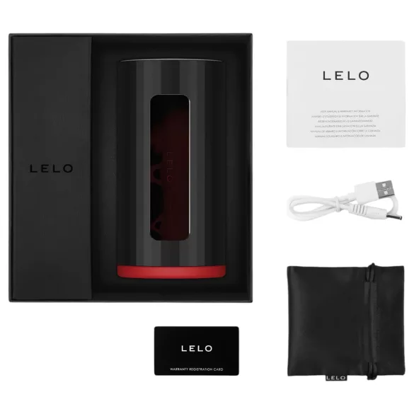 LELO F1s V2 - masturbator interactiv pentru bărbați - silicon roșu
