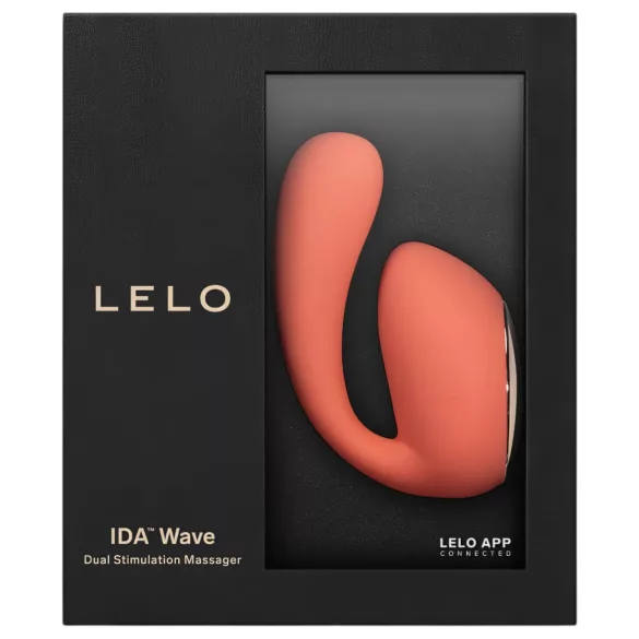 LELO Ida Wave - Vibrator cu vibrații și rotații controlat prin aplicație (coral)